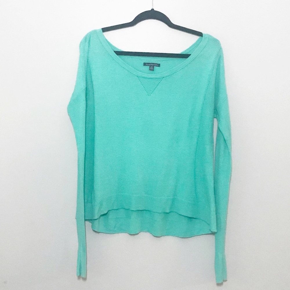 American Eagle Outfitters- teal top